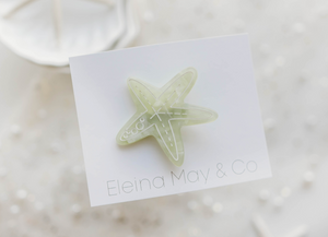 Starfish Clip  - Sage