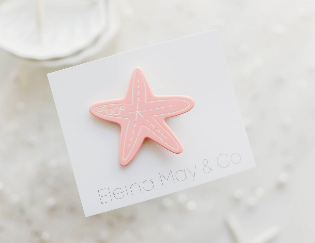 Starfish Clip  - Ice Cream Pink
