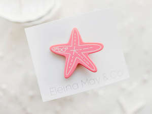 Starfish Clip  - Happy Pink
