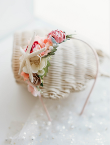Leah Mermaid Headband - Starfish Pink Rose