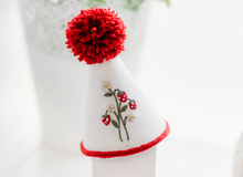 Load image into Gallery viewer, Strawberry Embroidery  - Party Hat
