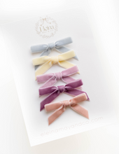Load image into Gallery viewer, Little Tally Hairbow SET - Blush Rainbow
