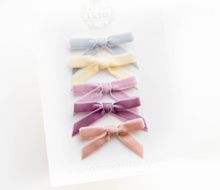 Load image into Gallery viewer, Little Tally Hairbow SET - Blush Rainbow
