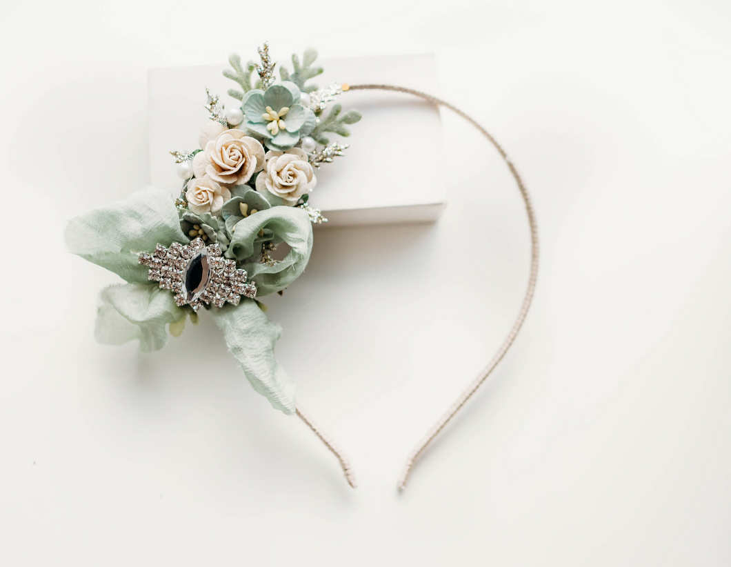 Evangeline Headband - Sage