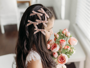 Little Tally Hairbow SET - Blush