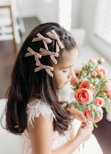 Little Tally Hairbow SET - Blush