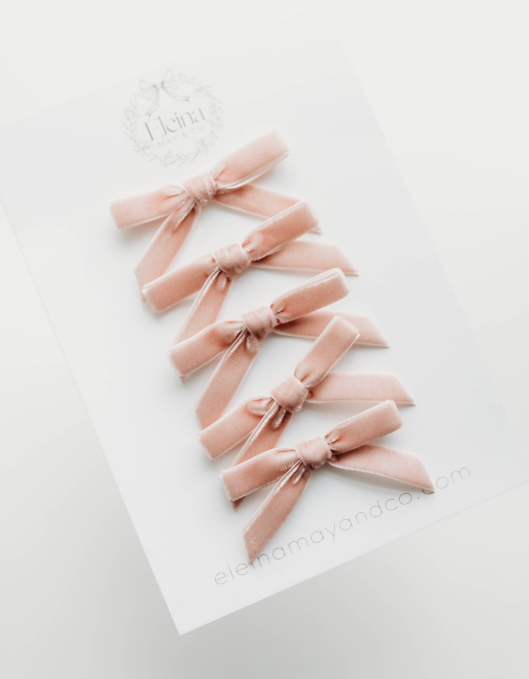 Little Tally Hairbow SET - Blush