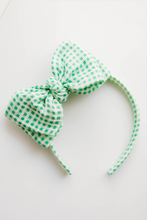 Load image into Gallery viewer, Sandy Headband - Green Gingham
