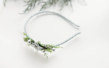 Load image into Gallery viewer, Ella Headband - Silver Poinsettia- PREORDER
