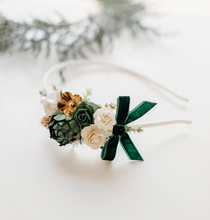Load image into Gallery viewer, Ella Headband - Velvet Pine- PREORDER
