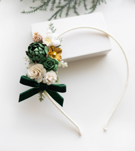 Load image into Gallery viewer, Ella Headband - Velvet Pine- PREORDER
