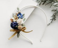 Load image into Gallery viewer, Ella Headband - Midnight Mistletoe- PREORDER
