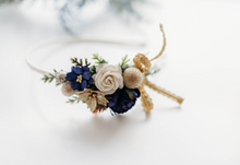 Load image into Gallery viewer, Ella Headband - Midnight Mistletoe- PREORDER
