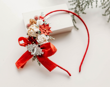Load image into Gallery viewer, Evangeline Headband - Holly Jolly - PREORDER
