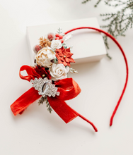 Load image into Gallery viewer, Evangeline Headband - Holly Jolly - PREORDER
