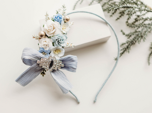 Evangeline Headband - Sleigh Bells & Silk - PREORDER