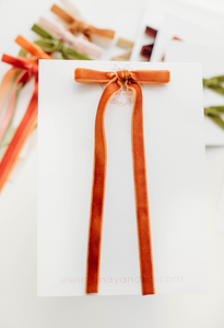 Tally hair bow - Cinnamon Orange