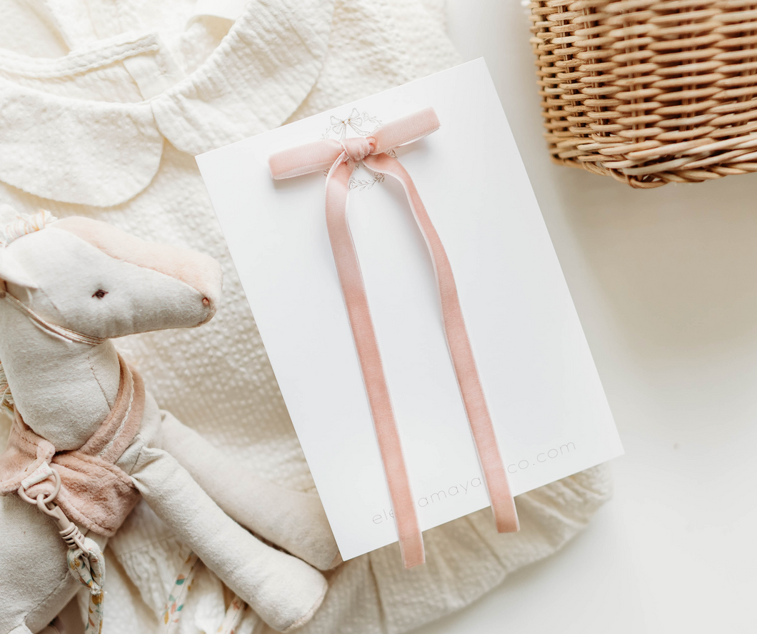 Tally hair bow - Autumn Rose