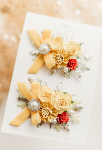 "Tale As Old As Time" Floral Clip