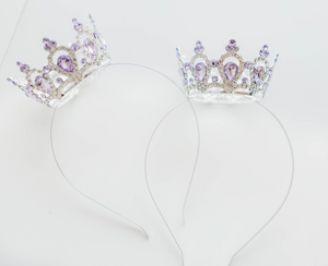 Empress Theodora - Mini Crown (Silver/Purple)
