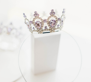 Empress Theodora - Mini Crown (Silver/Purple)