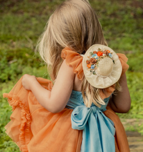 Load image into Gallery viewer, Eloise Small Floral Hat - Pumpkin Spice
