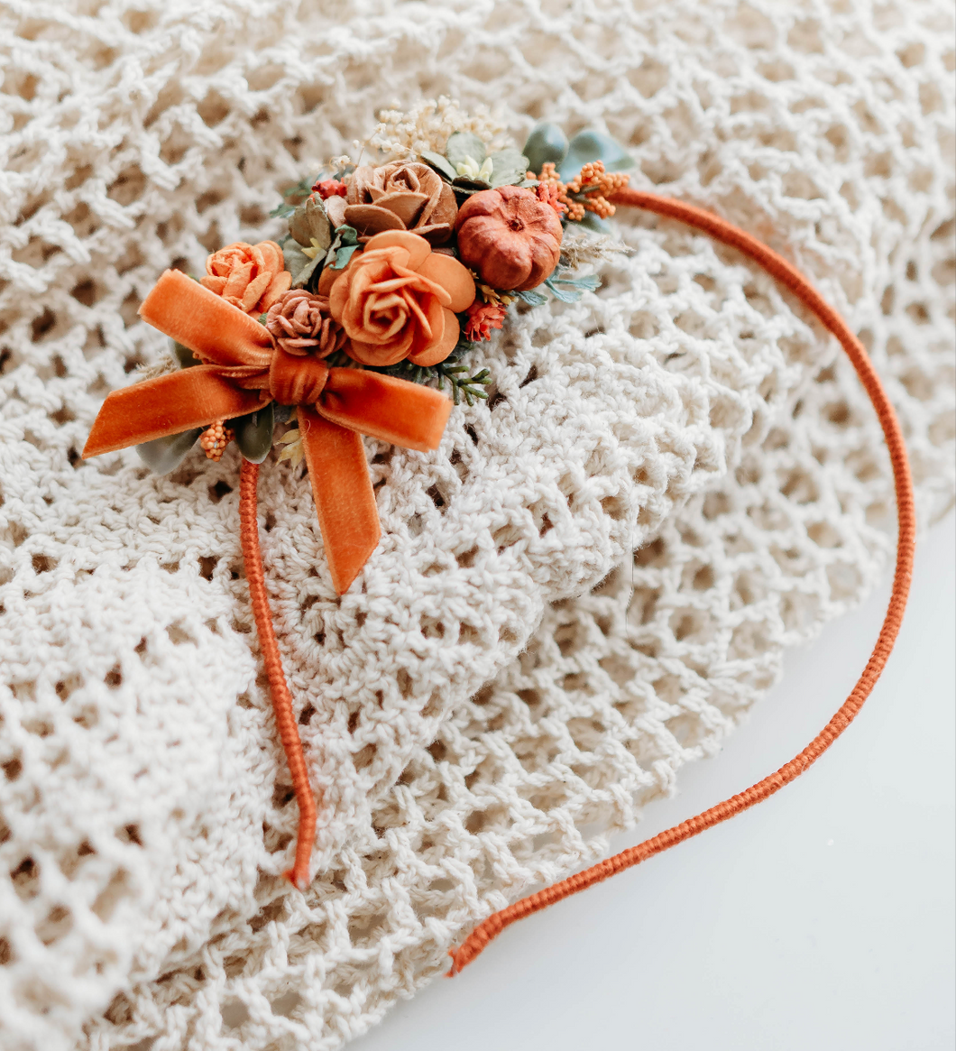 Ella Headband - Pumpkin Whisper