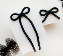 Load image into Gallery viewer, Cami Bow Long Tails - Black
