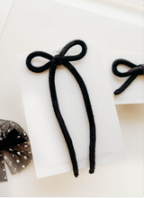 Load image into Gallery viewer, Cami Bow Long Tails - Black
