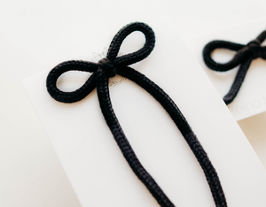 Cami Bow Long Tails - Black