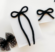 Load image into Gallery viewer, Cami Bow Long Tails - Black
