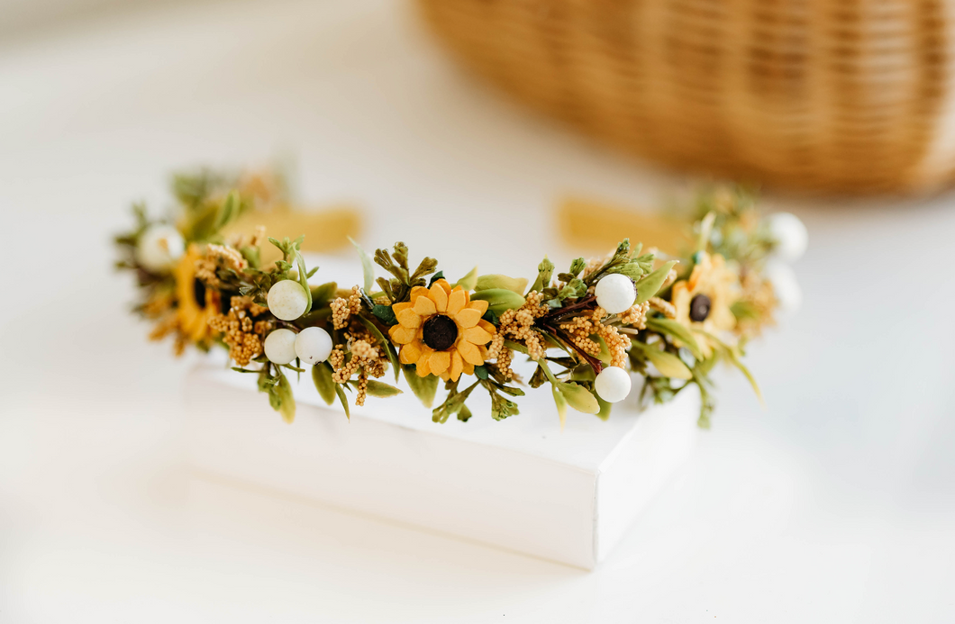 Claire Headband - Sunflowers