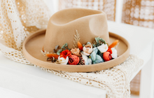 Load image into Gallery viewer, Willow Floral Hat - JUNIPER
