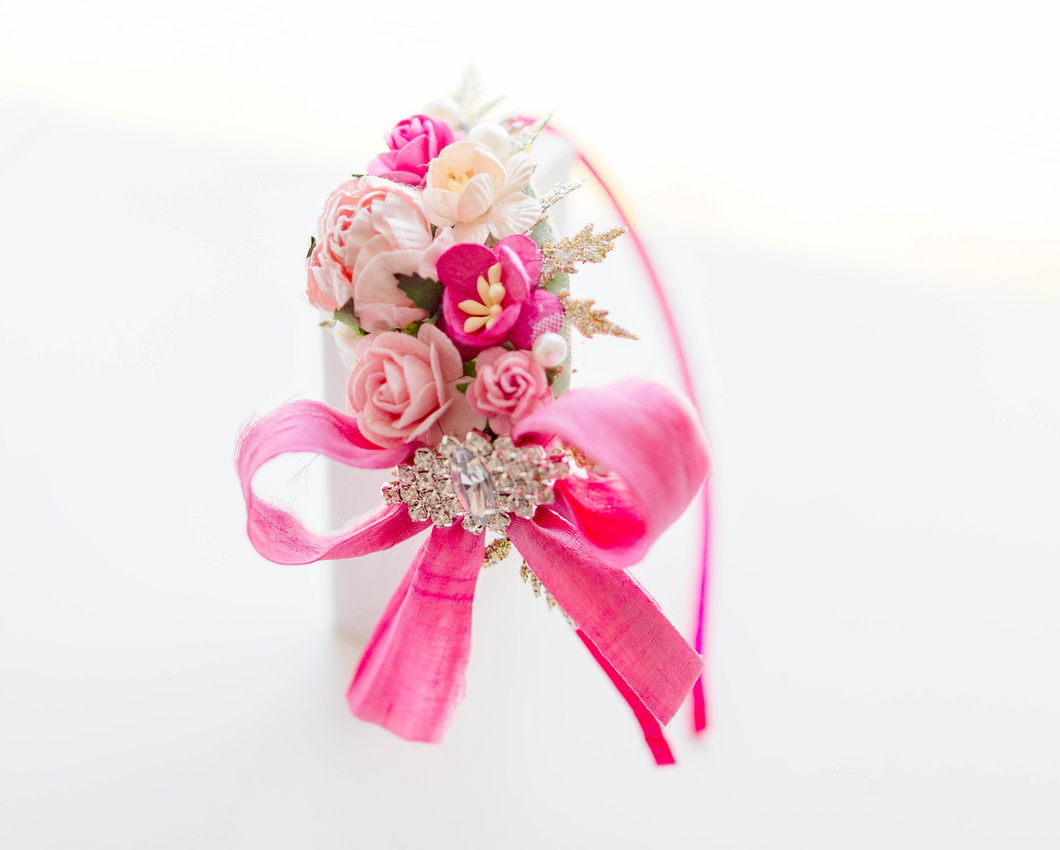 Evangeline Headband - Precious Pink