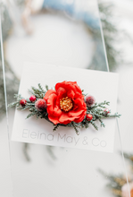 Load image into Gallery viewer, Winter Blessing Hair Clip - Red
