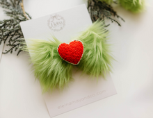 Load image into Gallery viewer, Green Mean Guy Hair Clip
