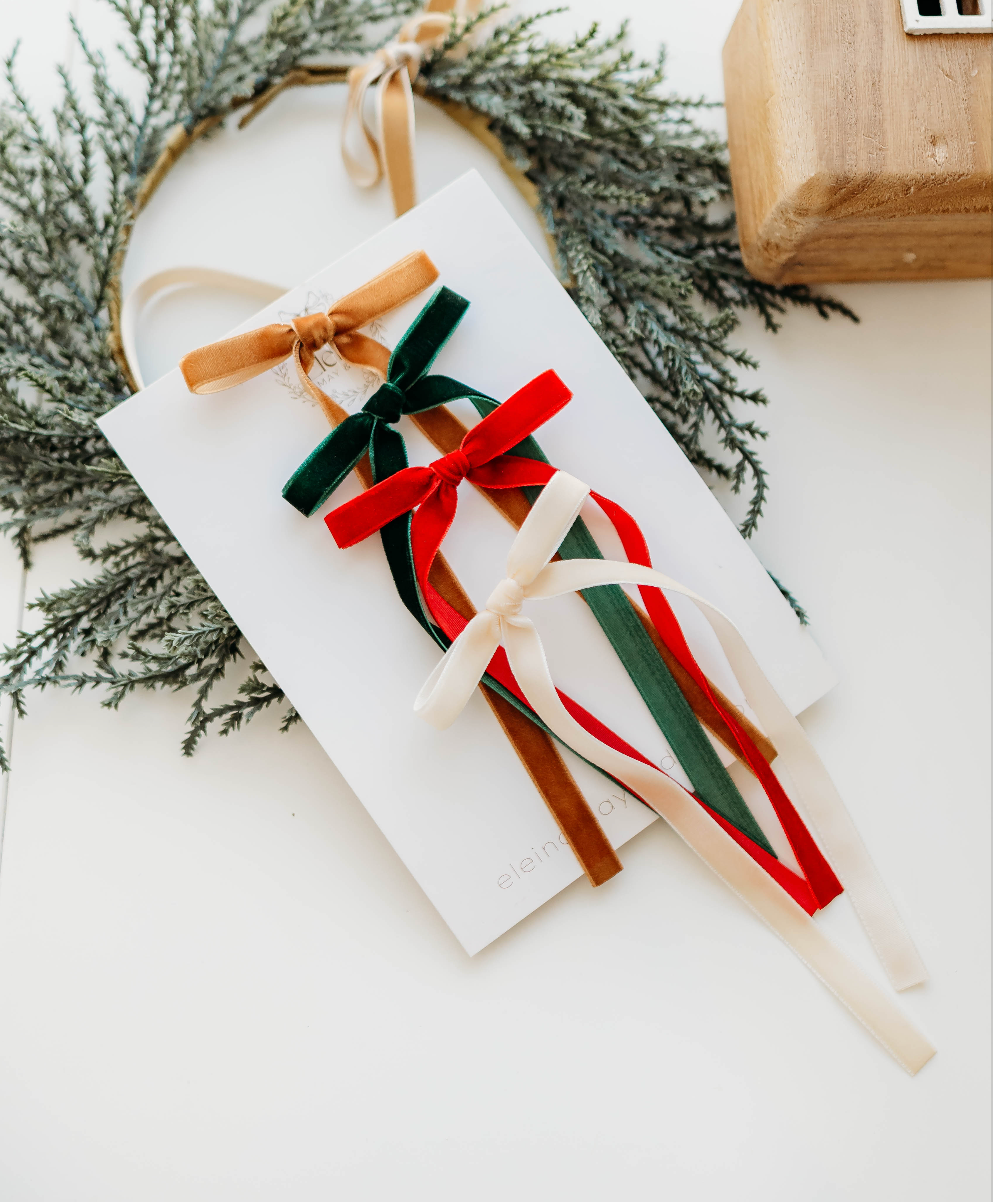 Tally hair bow SET - Velvet Reverie