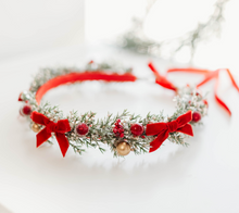 Load image into Gallery viewer, Holly Belle Christmas Crown - RED
