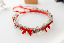 Load image into Gallery viewer, Holly Belle Christmas Crown - RED
