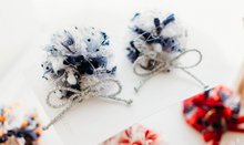 Load image into Gallery viewer, Game Day Sparkle Poms CLIP SET - The Navy Nights
