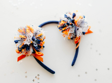 Load image into Gallery viewer, Game Day Sparkle Poms HEADBAND - Denver Dream Pom

