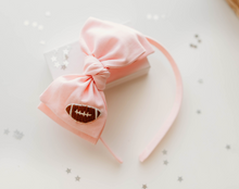 Load image into Gallery viewer, Sandy Headband -  Football Pink Embroidery
