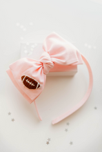 Load image into Gallery viewer, Sandy Headband -  Football Pink Embroidery
