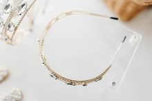 Load image into Gallery viewer, Titania - Rhinestone Headband Gold
