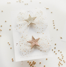 Load image into Gallery viewer, Honey Pigtails - Ivory Stars

