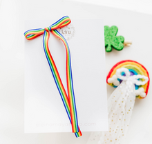 Load image into Gallery viewer, Tally hair bow - Rainbow

