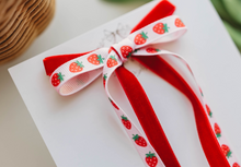 Load image into Gallery viewer, Winnie Bow - Strawberry Red/Pink
