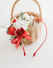 Load image into Gallery viewer, Leah Headband - RED Strawberry
