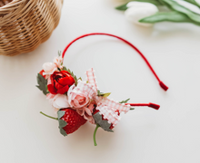 Load image into Gallery viewer, Leah Headband - PINK Strawberry
