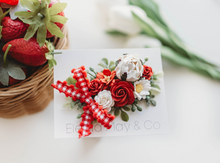 Load image into Gallery viewer, Bloom Hair Clip - Red Strawberry
